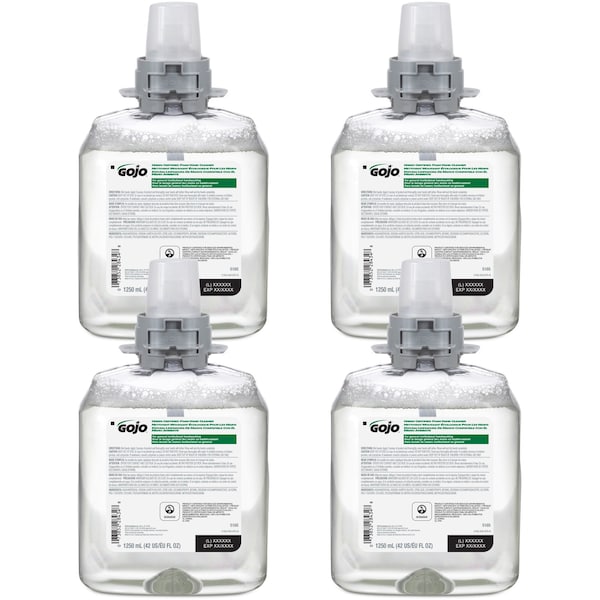 Gojo 42.3 fl oz (1250 mL) FMX-12 Refill Green Certified Foam Hand Soap 4 PK GOJ516504CT - main